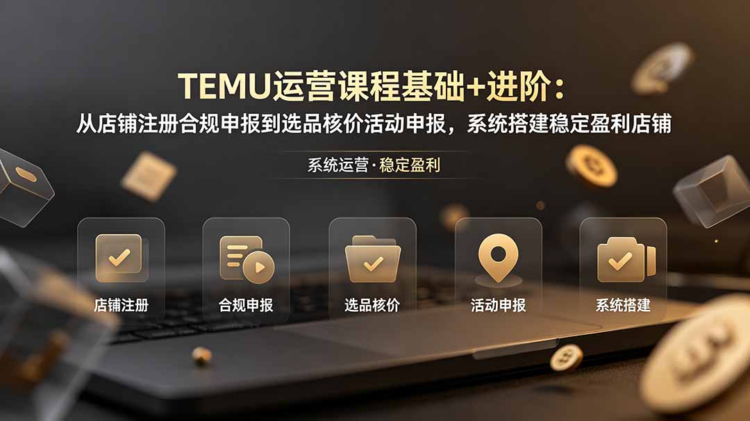 TEMU运营课程(基础+进阶-雄诗网络资源社区