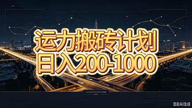 （20283期）运力搬砖，风口项目。当日收益稳定200-1000。 每天仅需一小时，新人轻松上手。-雄诗网络资源社区