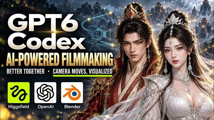 (20561期)GPT-6 Astra×Codex高智能制作视频!联手Higgsfield,运镜可视化实战-雄诗网络资源社区