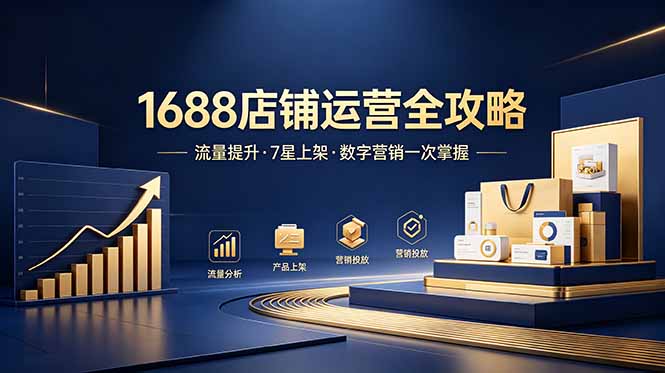 1688店铺没流量？产品上架不到7星？数字营销不会投？全套运营技能一次学(更新6月-雄诗网络资源社区