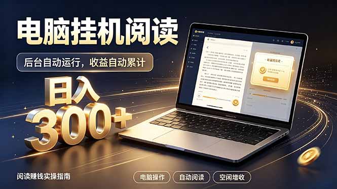 看小说也有收益？自动化流程，轻松日入300+-雄诗网络资源社区