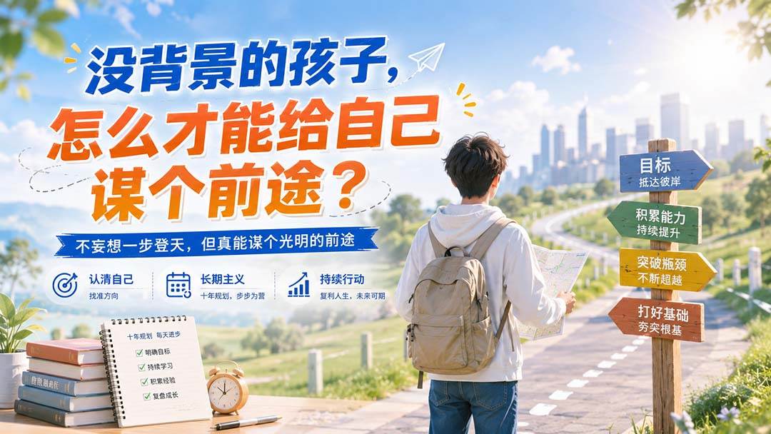 （20180期）付费文章：没背景的孩子，怎么才能给自己谋个前途？-雄诗网络资源社区