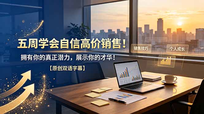 五周学会自信高价销售!拥有你的真正潜力,展示你的才华!【原创双语字幕】-雄诗网络资源社区