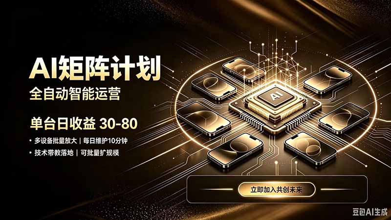 AI智能对话，矩阵规模化创业，全程技术扶持，长久稳定，日入800+-雄诗网络资源社区