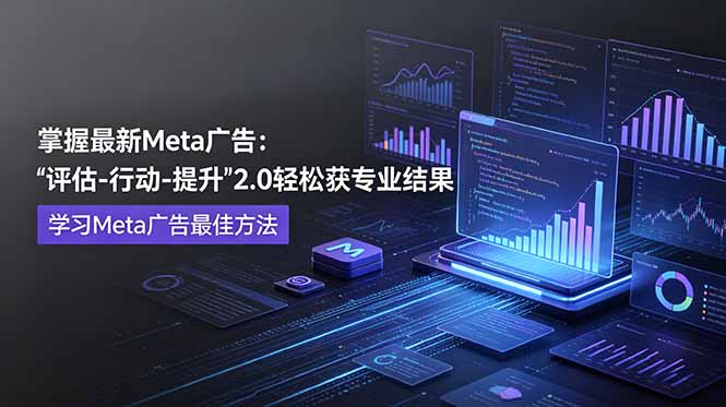 掌握最新的Meta广告，通过“评估-行动-提升”2.0版本轻松获得专业级结果。学习目前学习Meta广告的最佳方法-雄诗网络资源社区