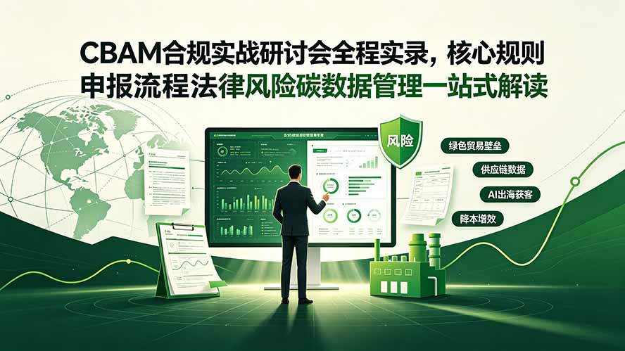 CBAM合规实战研讨会全程实录，核心规则申报流程法律风险碳数据管理一站式解读-雄诗网络资源社区