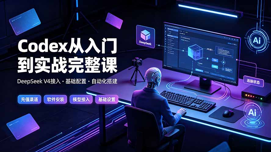 Codex从入门到实战完整课｜充值·安装·接入DeepSeek，记忆·插件·Skill·CLI·MCP全拆解-雄诗网络资源社区